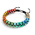 Chakra arc-en-ciel | Bracelet en verre solide Firefly